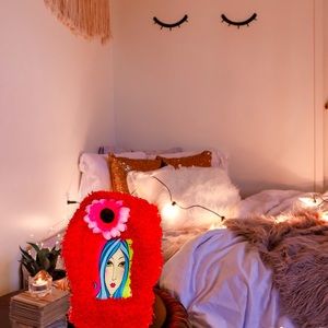 RED Ultra Shag Shaggy Vintage Photo Picture Frame